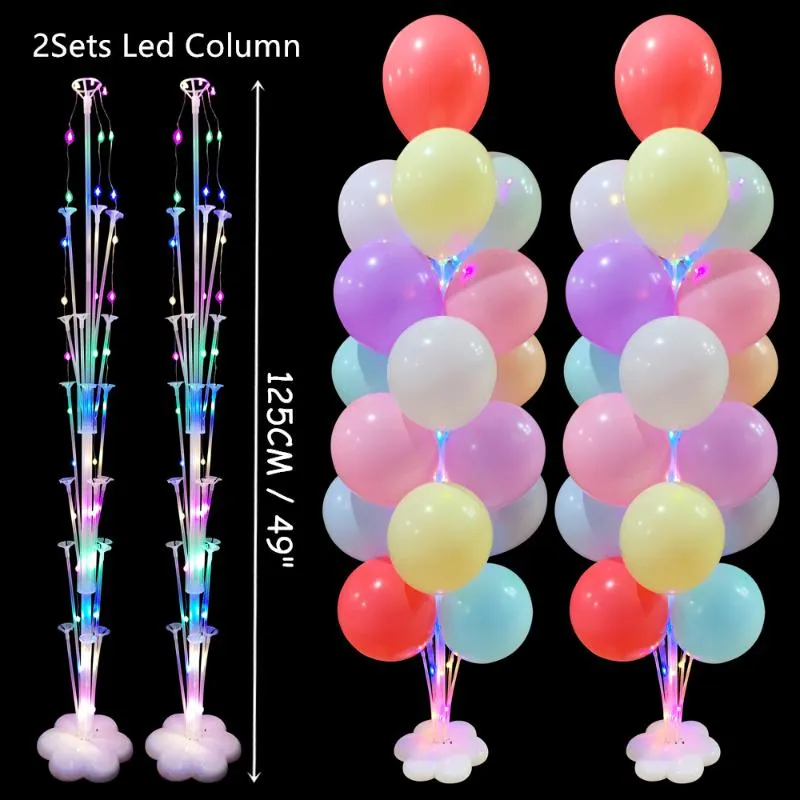 Decorazione feste Supporto palloncini Colonna Colonna Coriandoli Palloncini Buon compleanno Ballon Bambini Baby Shower Matrimonio222A