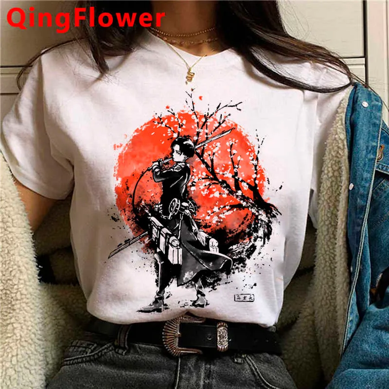 Anime Final Seizoen Aanval op Titan T-shirt Mannen Kawaii Tops Titans Aanval Grafische T-shirt Shingki No Kyojin Harajuku Tshirt Mannelijke X0621