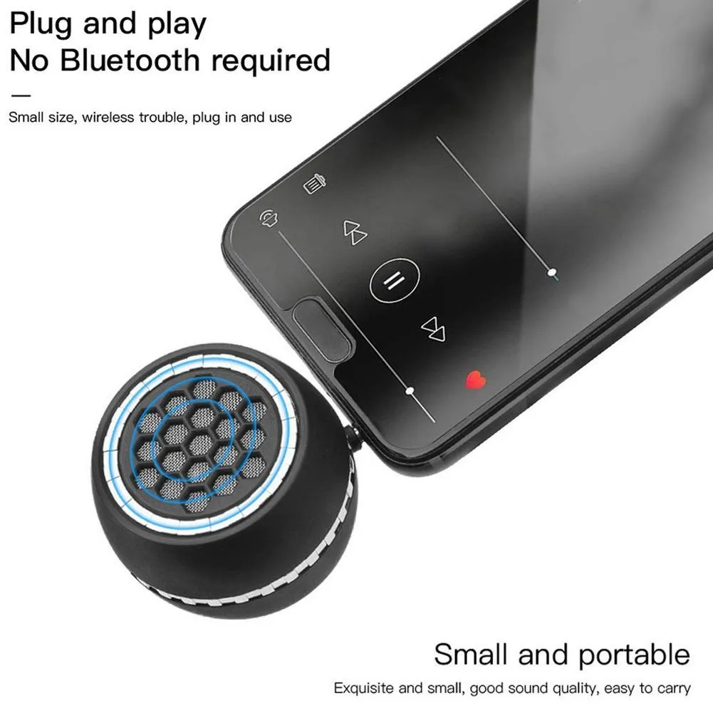 Wireless Mini with 3.5mm Aux Input Jack 3W Loud Portable Speaker Smartphone, Tablet Laptop, Computer, USB Recharge