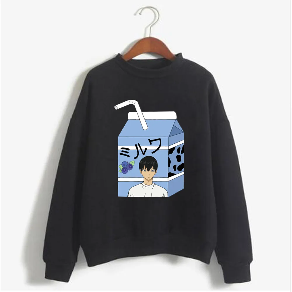 Haikyuu Karasuno Fly High Printed Men / Women Hoodie Långärmad Sweatshirt Y0319