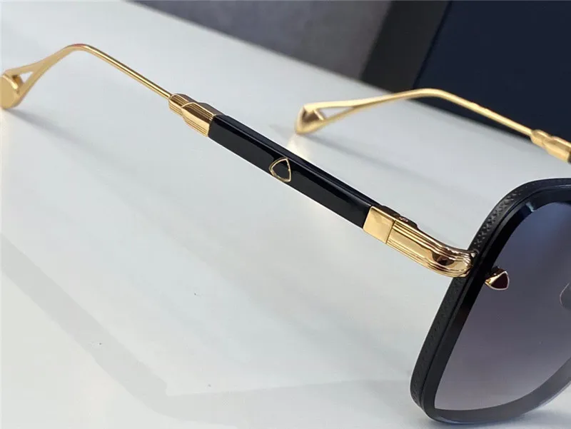 トップメンズグラスThe Gen I Design Sunglasses Square K Gold Frame寛大なスタイルハイエンド最高品質の屋外UV400 ORI250M付き