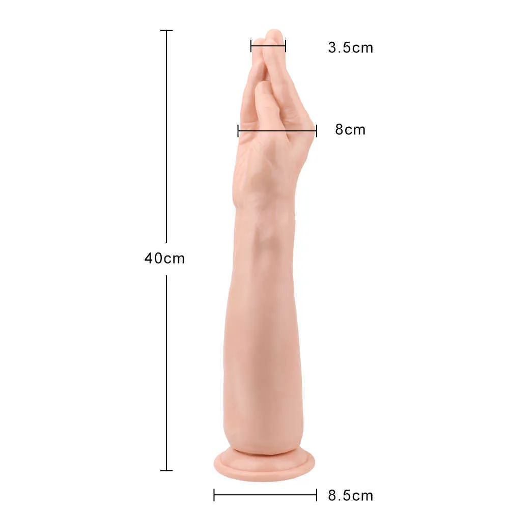 Dildos för anal plugg rumpa fylld konstgjord handform super stora silikon sexleksaker för kvinnor män gay med sugkopp S08247546582