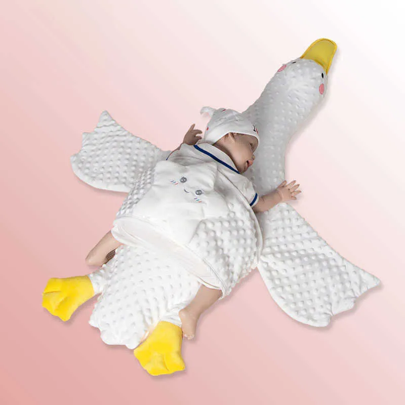 né Bébé Confort Oreiller Big White Goose Infant Sommeil Soulage Intestinal Échappement Avion Apaisant Sommeil Artefact 211025