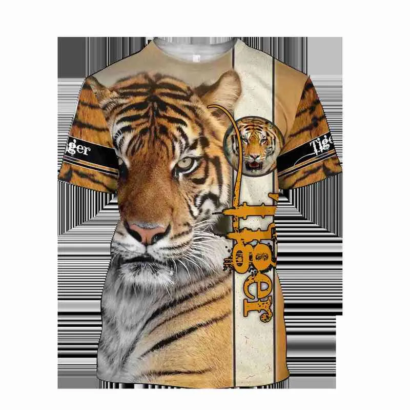 2021 летняя мужская футболка Premium Tiger Skin 3D Печатная футболка Harajuku повседневная короткая рукава футболки Tee Unisex Tops QDL014 Y220214