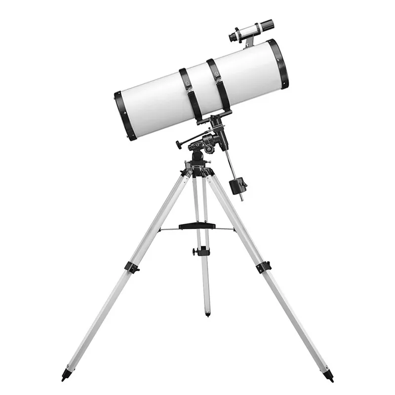 Skyoptikst 750x150 mm Refletor Newtionan Telescópio Astronômico de Alta Potência Montagem Equatorial Estrela Planeta Lua Saturno Júpiter