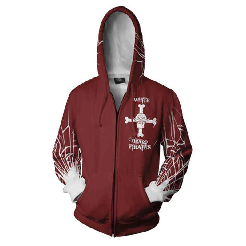 Anime One Piece 3D Hoodie Tişörtü Trafalgar Hukuk Cosplay Korsanları Kalp Ince Kazak Hoodies Kabanlar Ceket Kıyafet G1208 Tops