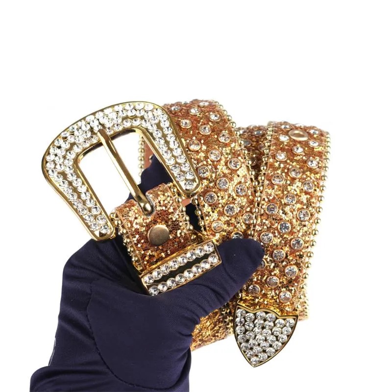 Cinturones Niños Rhinestones Cinturón de moda Diamante bling para niños