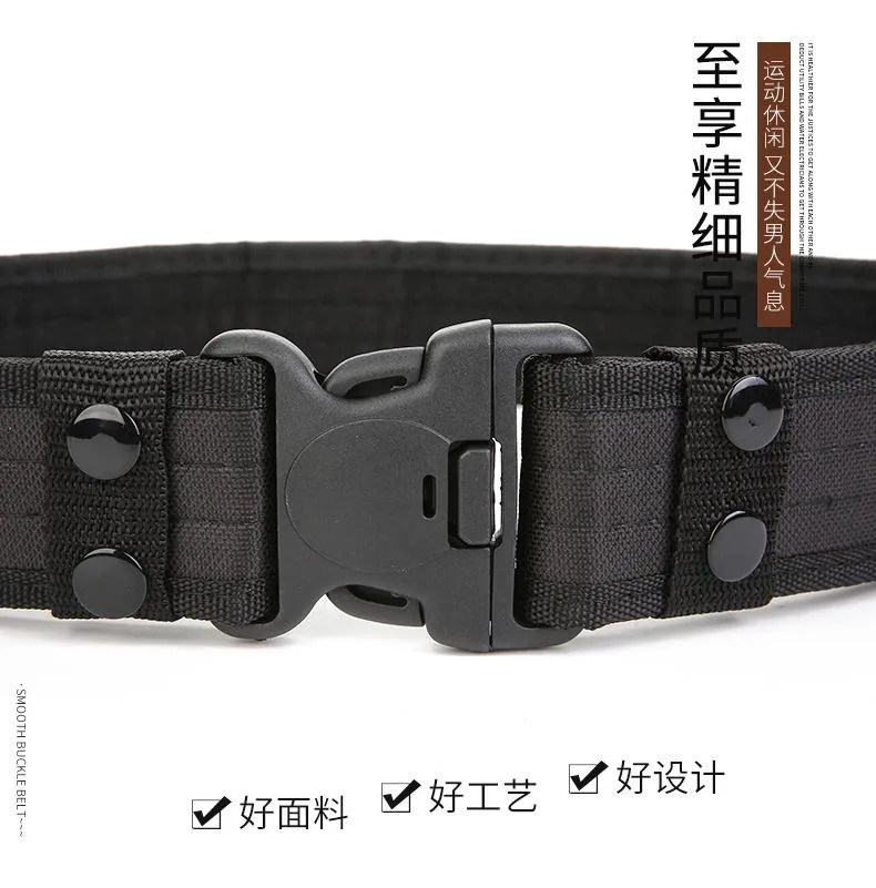 Cintos TJ-Tingjun Oxford Pano Belt Tactical Men's Tela com Fan Fan Fan Fan Fashion Eva Sponge Outer Wdy2200E