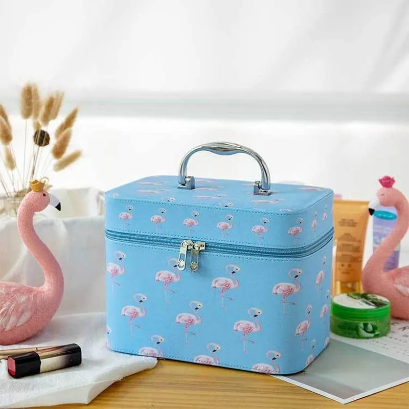 Cosmetic Case Bag Pu Storage Cosmetics Suitcase Makeup Pouche Sacs Cas228F