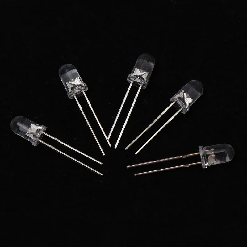電球3 5mm LEDダイオード品種キットDIY電子ホワイトグリーンレッドブルーイエロー3V LEDライトエミッティング300m