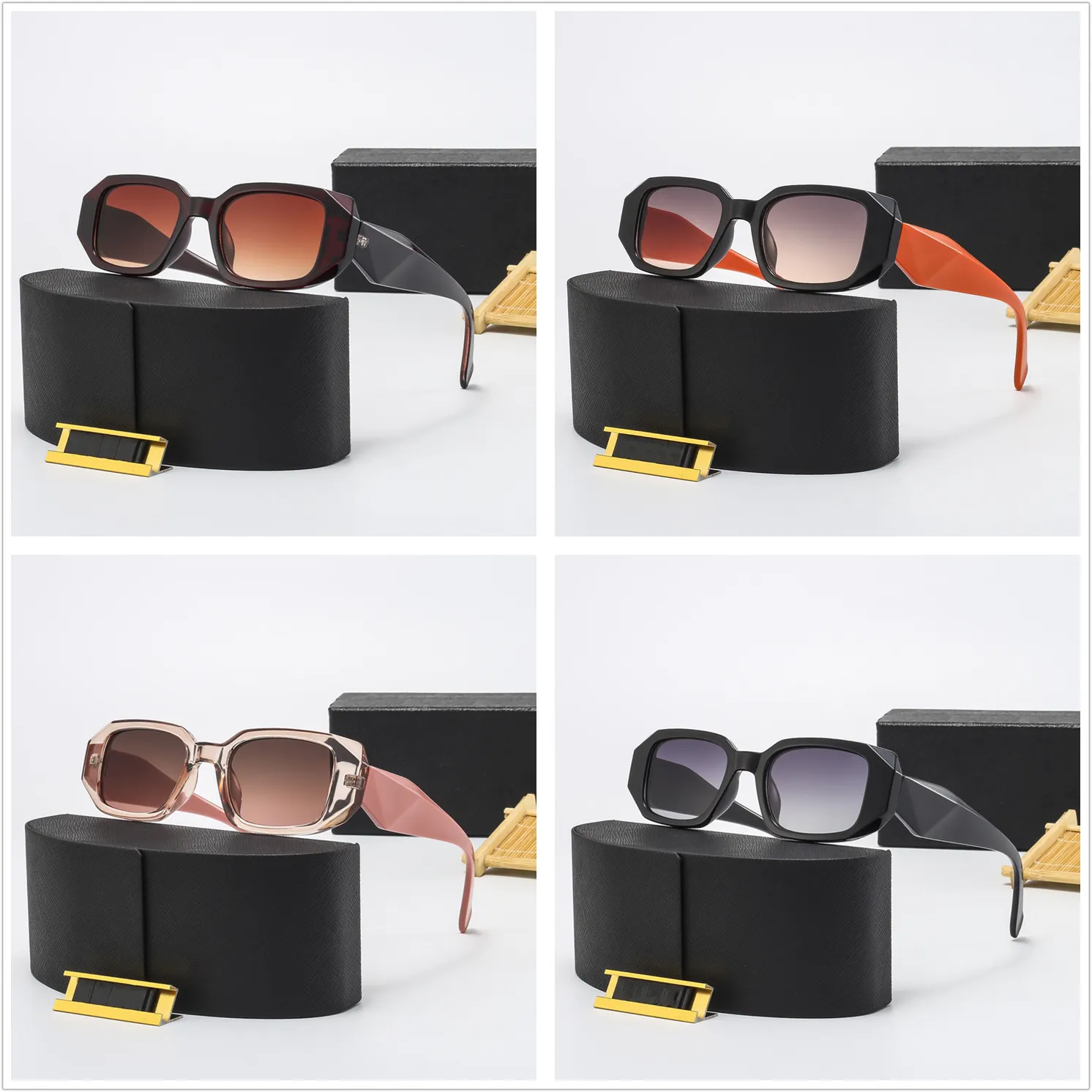 Designer Square Sunglasses pour hommes Femmes Couple marque Luxury Lunettes Sun Glasses Neutre avec Boîte noire Tissu 2021 Fashion Trend Pink 168S