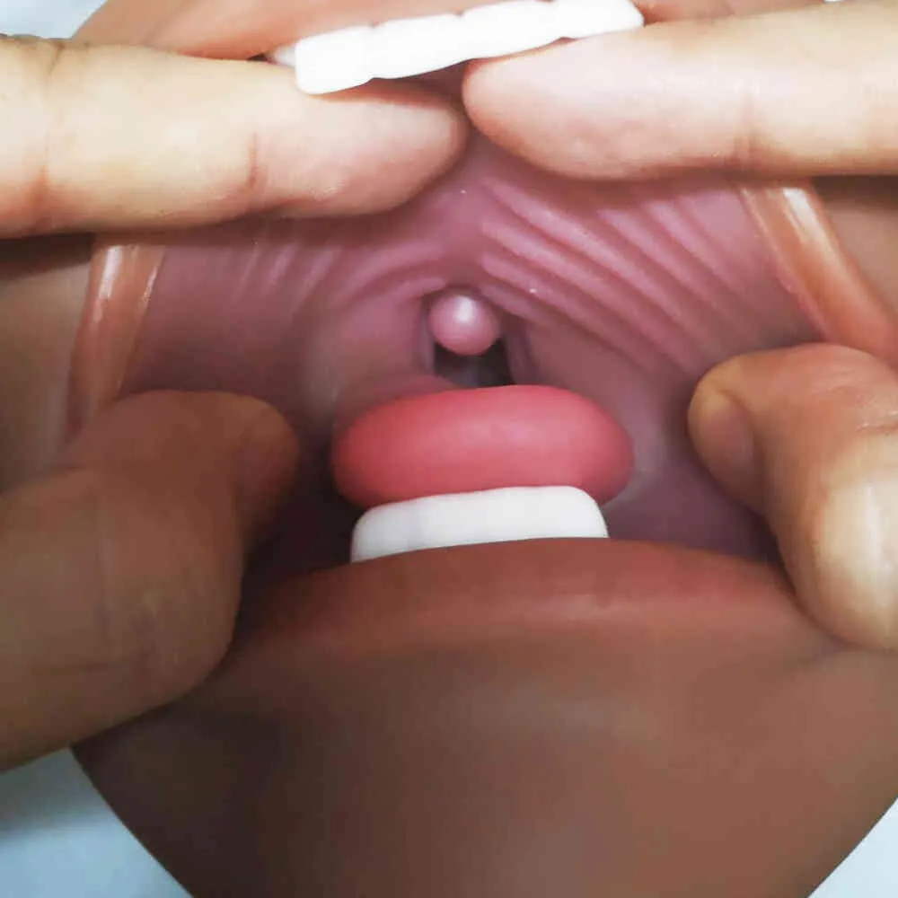 yutong Artificial 3D Mouth Male Masturbator Real Deep Throat Oral Cup With Tongue Blowjob Pocket Adult nature Toys for Men4193093