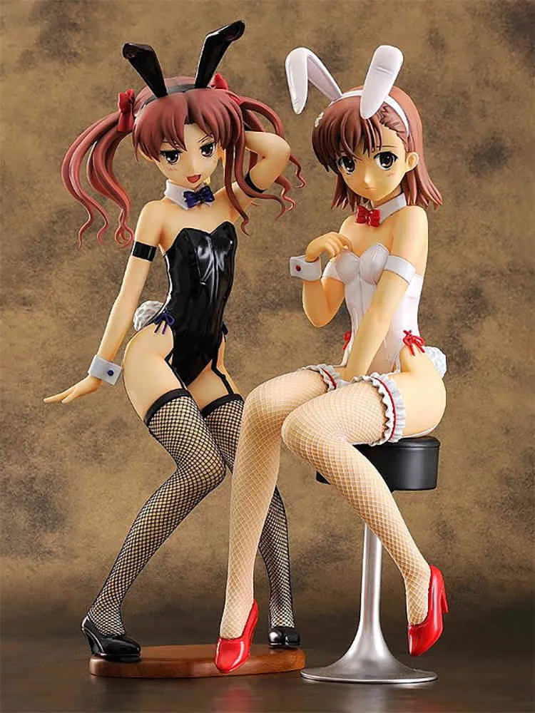 Libérer un certain indice magique Misaka Mikoto Bunny Girl PVC Action Figure Jouet Anime Sexy Girl Figures Collection Modèle Poupée X0503