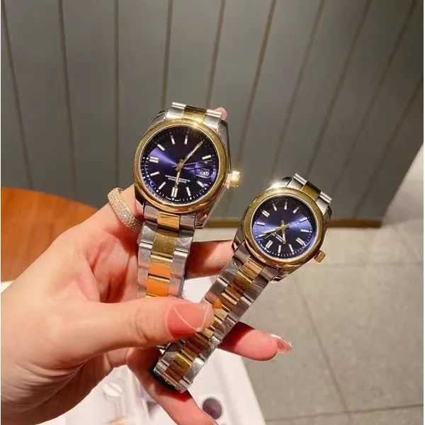 Men de luxe Les femmes regardent designer watch complet en acier en acier inoxydable Top Brand Gold Winswatches Gift For Mens Ladies Valentine'2391
