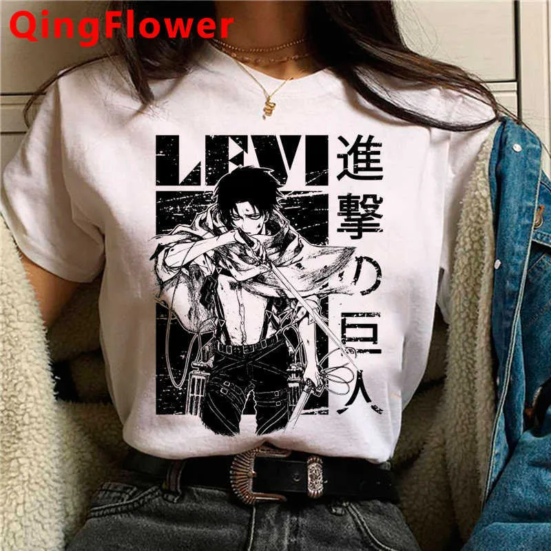 Anime Final Season Attack on Titan Maglietta Uomo Kawaii Top Titans Attack Graphic T-shirt Shingeki No Kyojin Maglietta Harajuku Uomo X0621