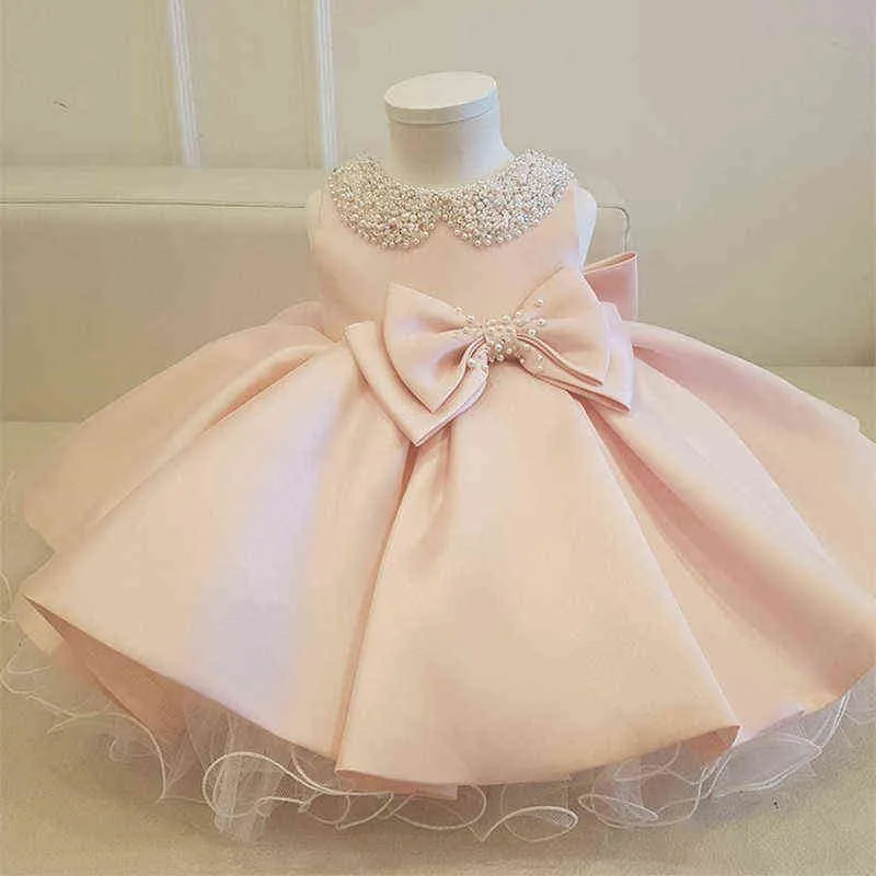 2021 Yaz Nakış İkiz Kostümleri Tutu Elbise 1st Doğum Günü Elbise Bebek Kız Töreni Prenses Elbise Parti Açılış Elbise G1129