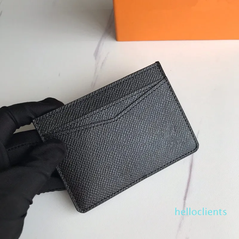 Klassieke mannen Women Fashion Brown Blowed Black Plaid Credit Card Holder Mini Small Wallet Handy Slim Bank269L