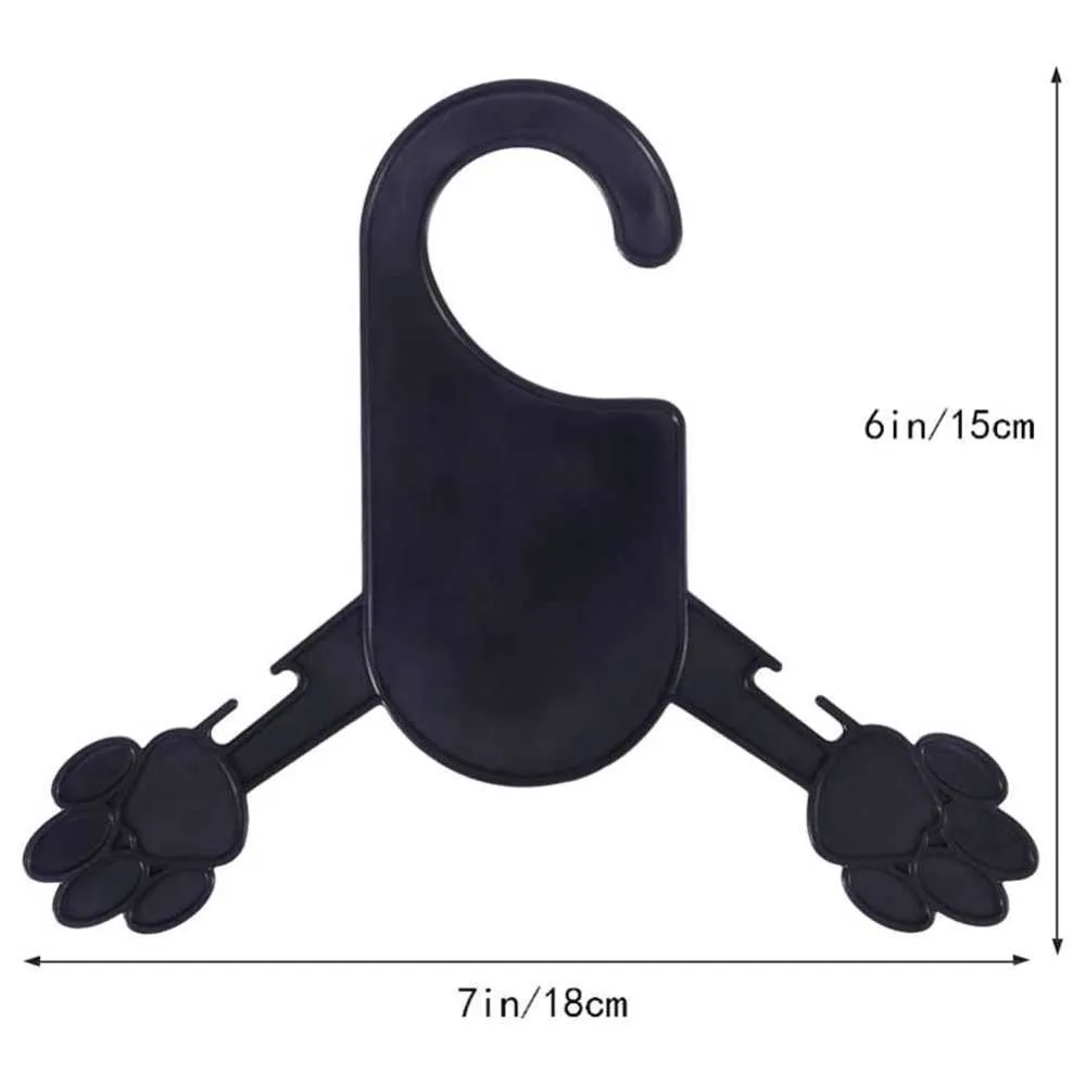 Cintres pour vêtements pour animaux de compagnie pour chien chat bébé enfant en bas âge petit manteau chiot noir vêtements cintres paquet de 10 plastique flexible forte patte 211007