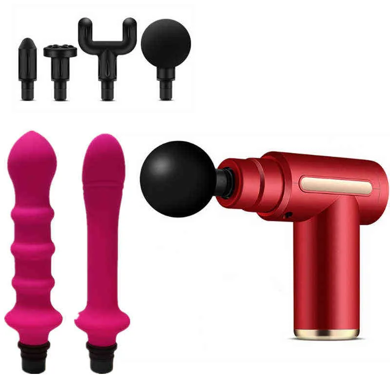 NXY-Dildos, Sexspielzeug für Frauen, weiblicher Masturbator, Faszienpistole, Adapter, Körpermassagekopf zur Maschine, Orgasmus, Stoßvibrator, Dildos 0105