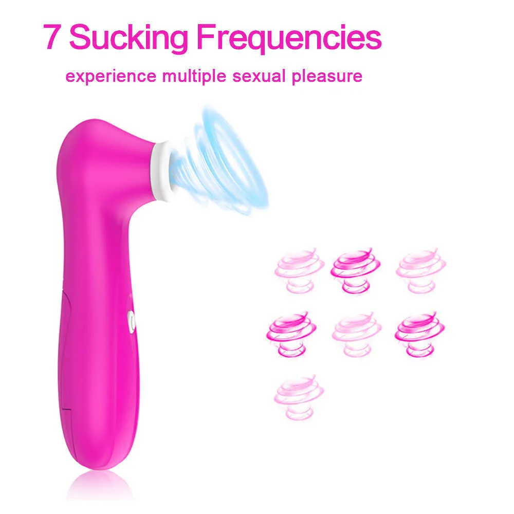 Clit Sucker Vagin Sucer Langue Vibrateur Clitoris Stimulateur Fellation Oral Mamelon Sex Toys pour Femmes Adultes Masturbateur Érotique P0818