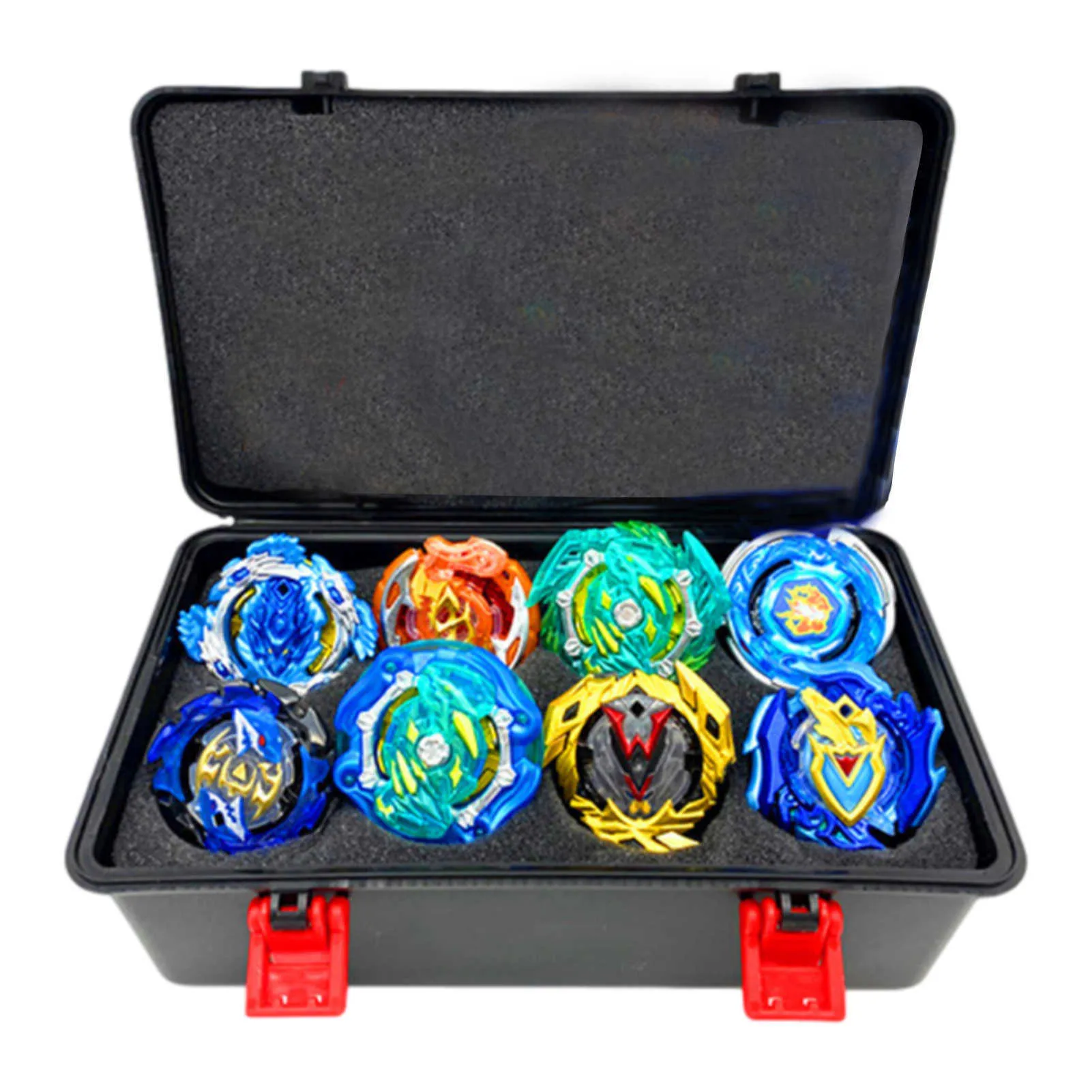 Toolbox Set Limit Version Spinning Top with Sparking Launcher Handle Receiving Stroage Box For Child Gift