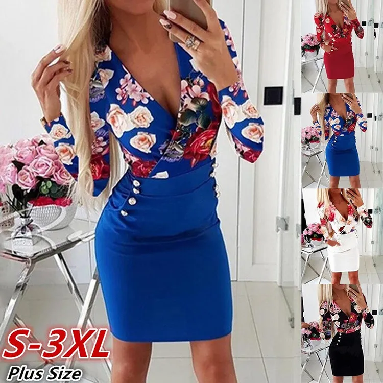 Donne Autunno Inverno Sexy Solido Aderente Vestito Da Partito Casual Profondo Scollo A V Wrap Elegante Signore Matita es Robe Vestido 210507