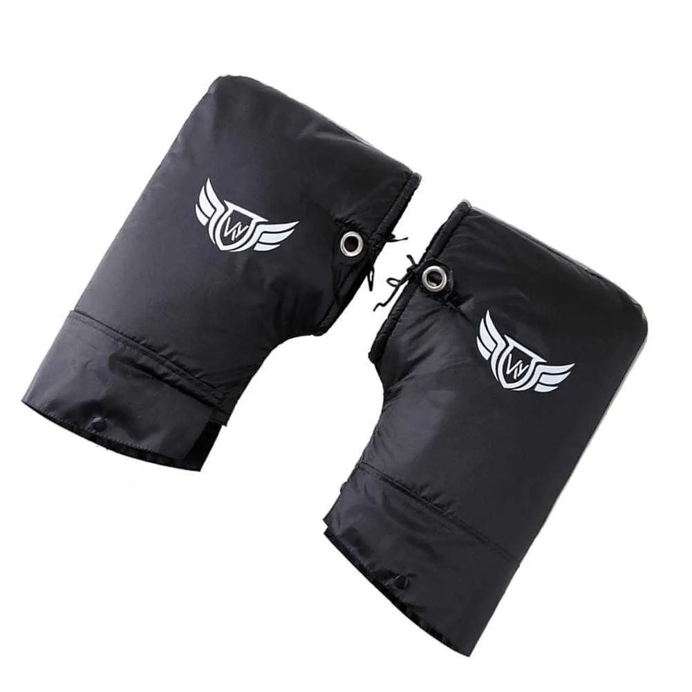 Guantes de cubierta de manija caliente para motocicleta 1 par Moto Scooter Guantes impermeables Mitts Hombres Mujeres Manillar de invierno Motor Ciclismo 2021 H1022