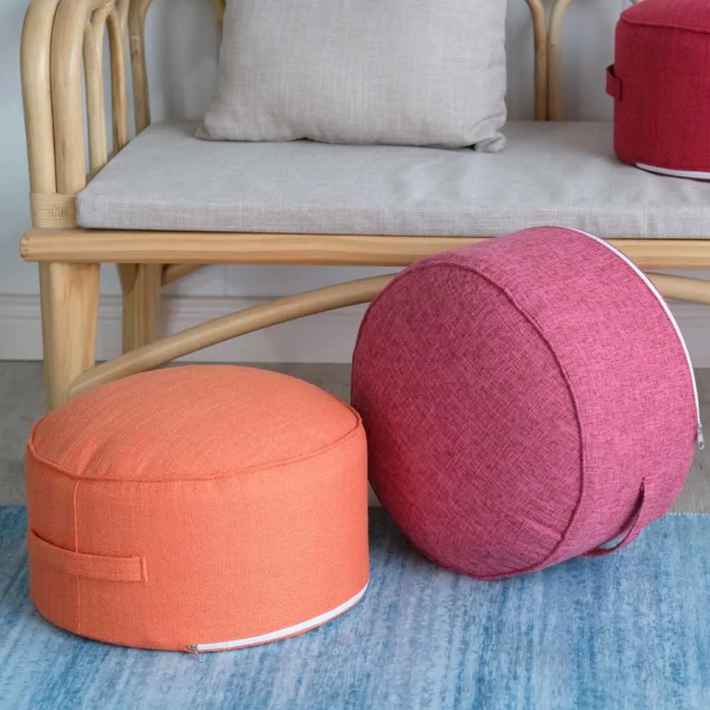Design rotondo in spugna ad alta resistenza cuscino del sedile cuscino Tatami meditazione yoga tappetino rotondo cuscini sedie Hapdeer 2107169096860