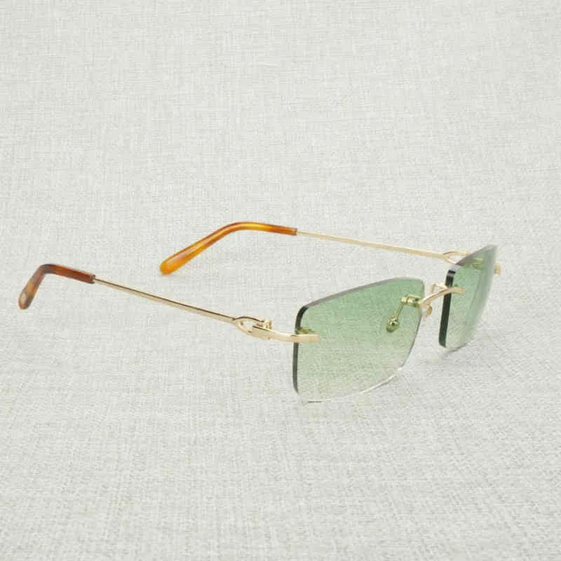 NOWOŚĆ 20% zniżki na luksusowe okulary przeciwsłoneczne vintage bez krawędzi mężczyźni owalne przezroczyste okulary rama damskie okulary odcienie Oculos Gafas do jazdy na wędkarstwo 011
