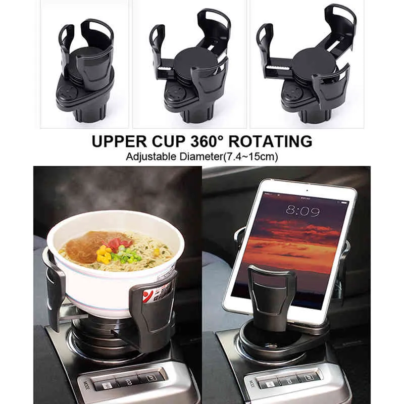 Super NEW 2 in 1 Auto Car Universal Cup Holder Water Bottle Drink Holder Expander Adapter Adjustable Mount Stand storage display