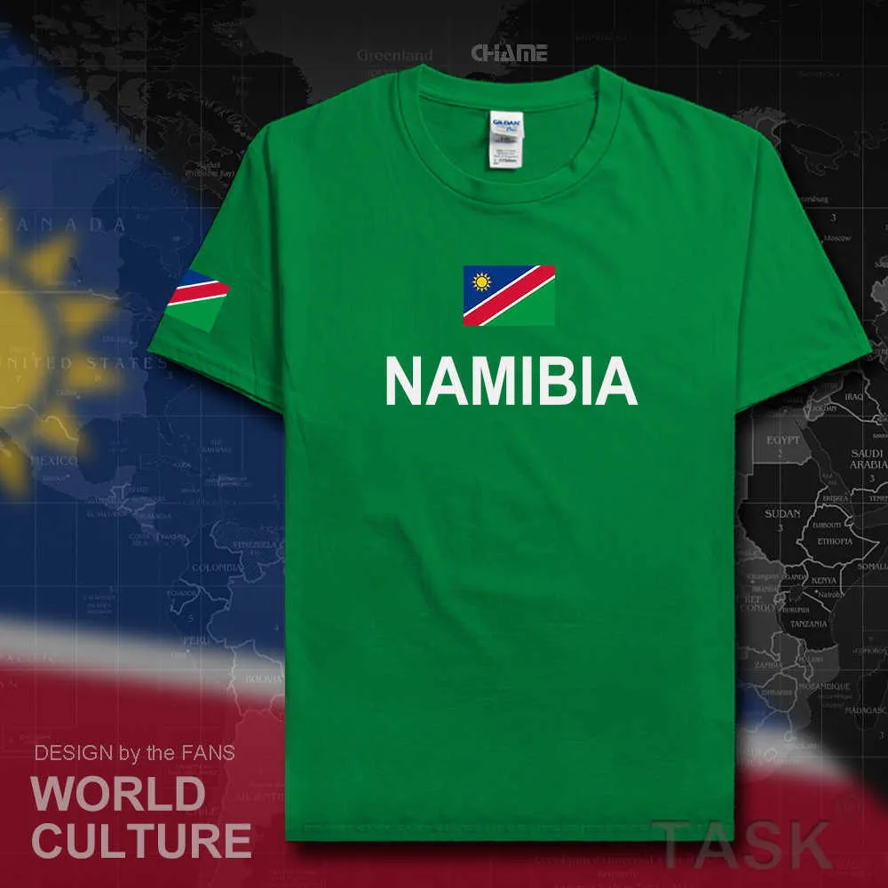 Namibia Mens Thirts Fashion Jersey Nation Team 100% Abbigliamento a maglietta in cotone magliette il calciatore sportivo Nam Namibian X0621