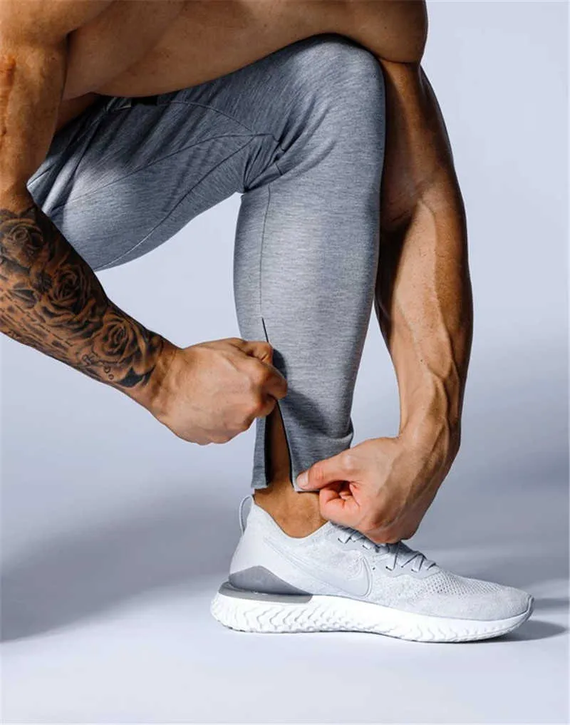 JPUK LYFT2020 Allenamento Fitness da Uomo Pantaloni da Corsa Tasca Cargo Cerniera Laterale Allenamento Pantaloni Sportivi in Cotone da Uomo Palestra Pantaloni da Jogging X0628