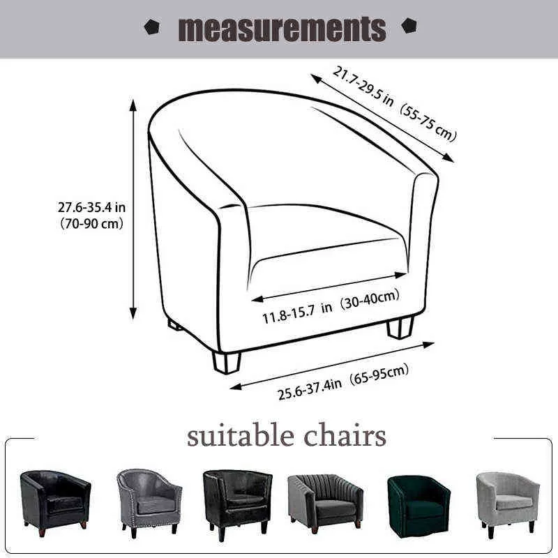 Petit canapé couvert Skins Protector Simple Siège 1-Places Bras de chaise pour salle à manger Floral imprimé 211116