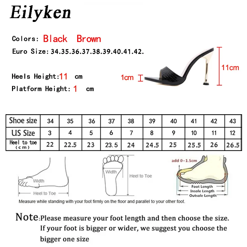 Eilyken Mulheres chinelas de cobra tiras de tiras de tiras de salto alto sandálias Sandals Flip Flip Point Slides Sapatos de festa Mulher K7318340958