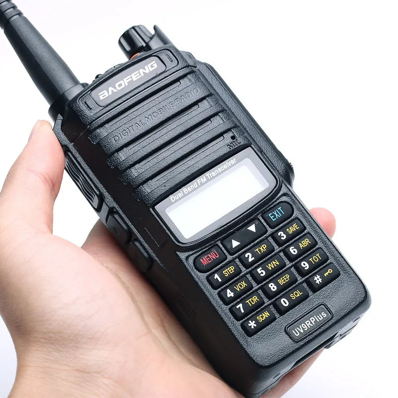 2021nieuwe baofeng uv-9rplus 10w ip68 walkie talkie waterdichte dual banda portátil cb jacht ham rádio uv9rplus u / vhf transceptor