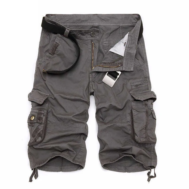 iSurvivor Sommer Herren Camo Cargo Shorts Baumwolle Militär Tarnung Männlich Jogger Board Männer Markenkleidung Plus Größe 210716