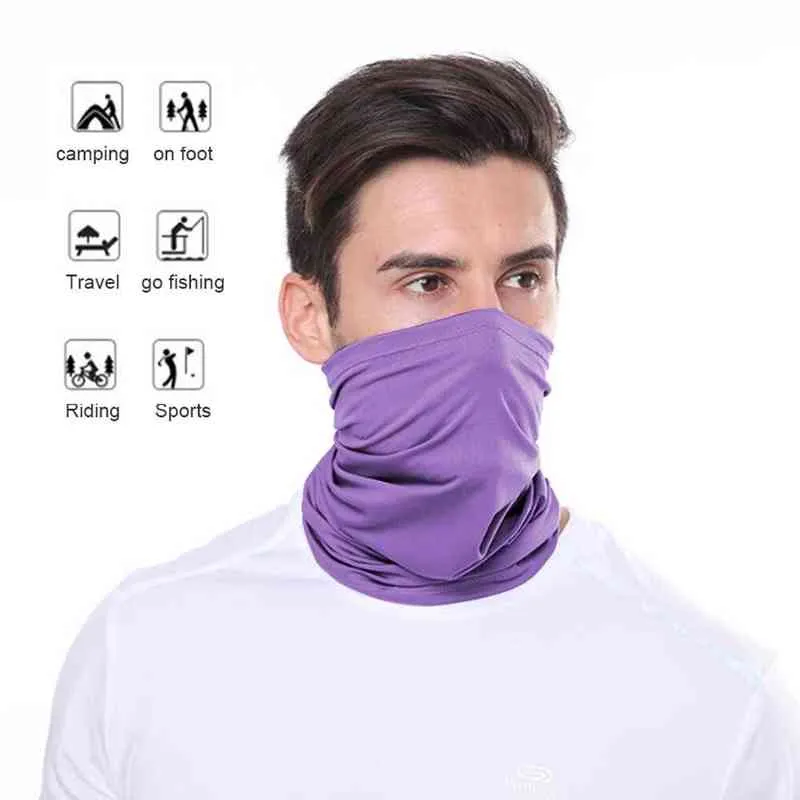 Foulard en soie unisexe foulard magique sports de plein air bandeau de vélo vélo cagoule cou tube plus chaud équitation bandanas masque facial Y1229