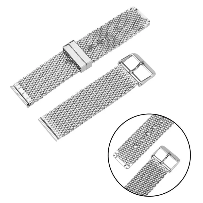 Cinturini orologi in maglia di acciaio inossidabile da 20 22 24 mm Cinturini in metallo con fibbia ad ardiglione Cinturino universale di ricambio252x