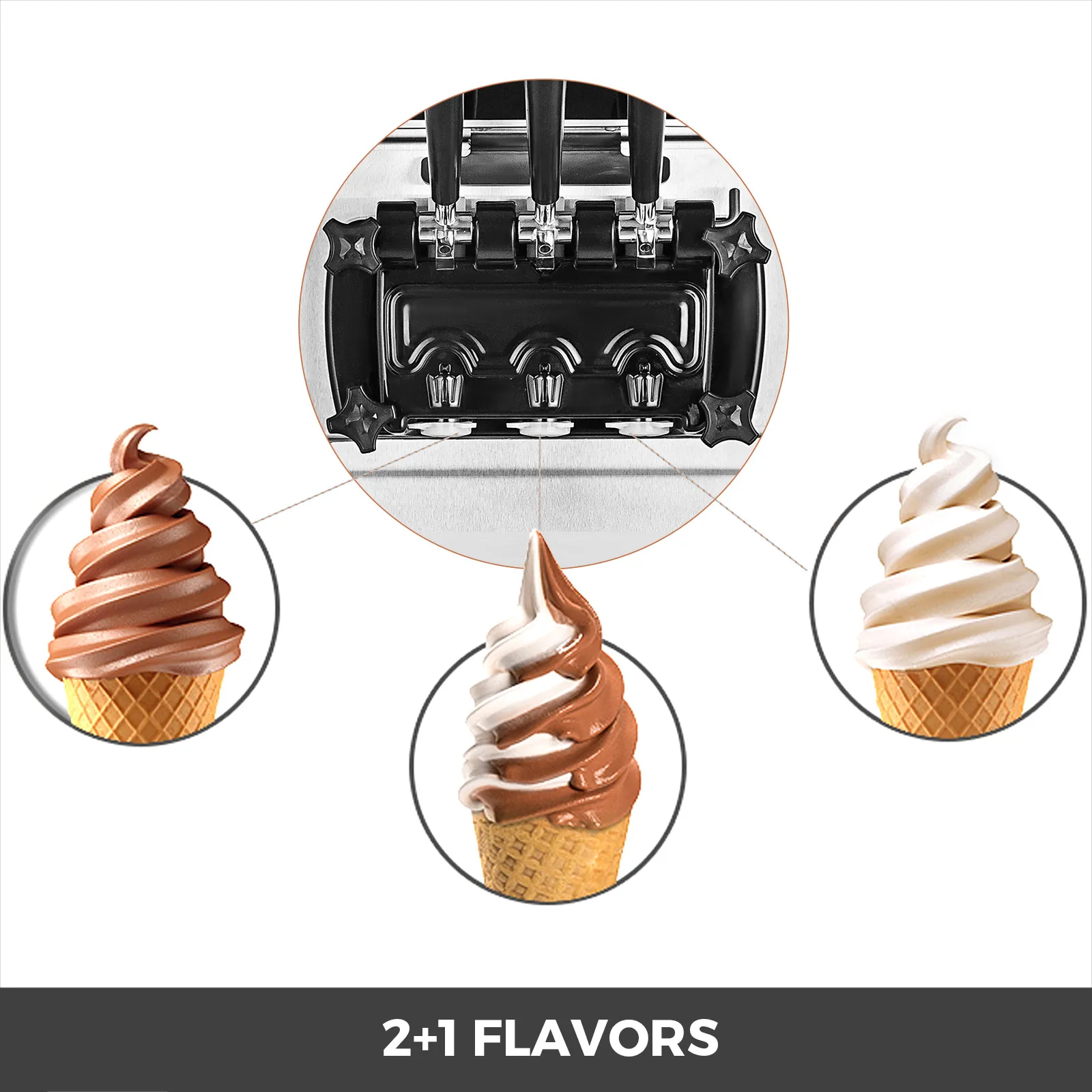소프트 아이스크림 기계는 요거트 제조업체 3 S 냉장고를 제공하여 전기 아이스크림을 제작하여 시간당 5.3-7.4 갤런 상용 Aotu 아이스크림 기계 4040372