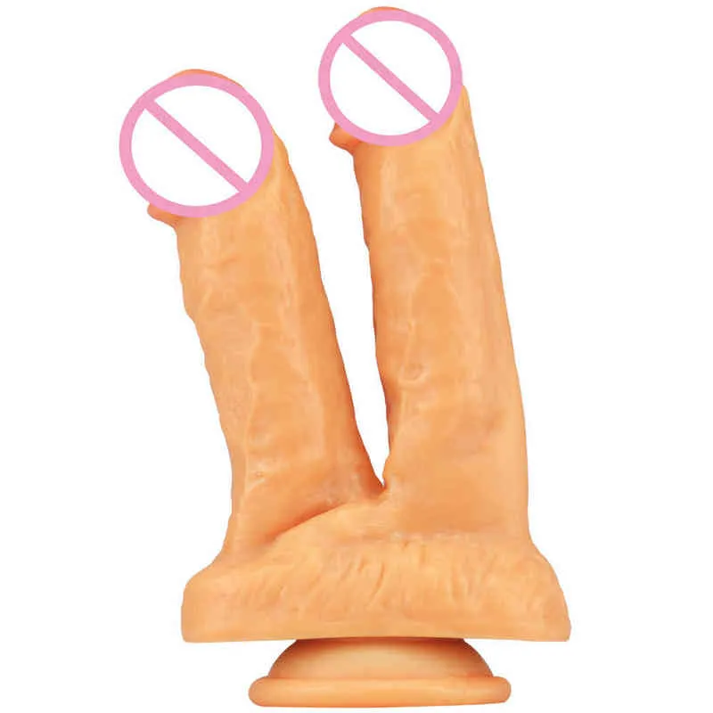 NXY Dildos 항문 장난감 미스터 뜨거운 판매 여성 자위 시뮬레이션 Penis 더블 향하고 딜도 성인 재미있는 재미있는 품종 Malala 0225