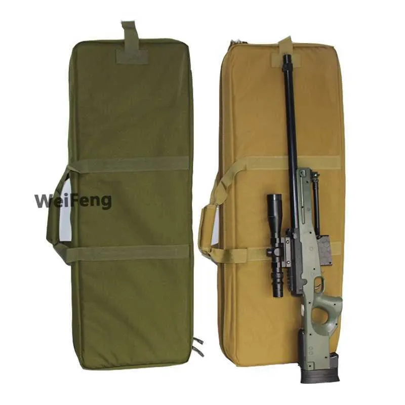 Tactical 90 cm Double Rifle Bag Gun Case voor AR 15 M4 AK47 Carbine Shotgun Case Airsoft Military Sniper Bag Hunting Accessories Q0721