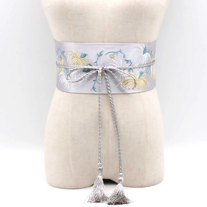 Japanische traditionelle Kleidung für Damen, breiter Bund, Vintage-Modedruck, Yukata, Obi, Schärpe, Kleidungszubehör, G1026
