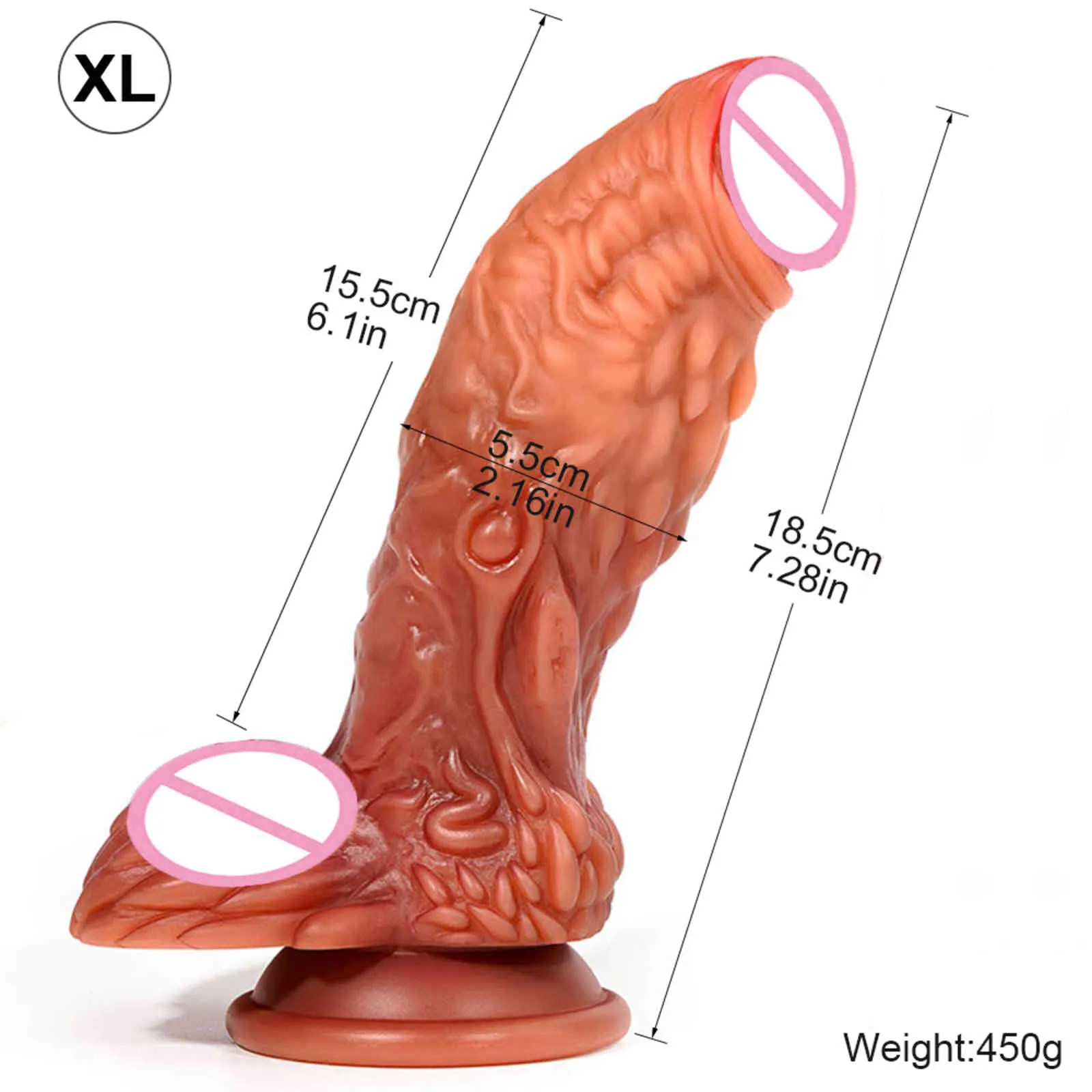 Morbido vero enorme dildo ventosa cazzo lungo plug anale giocattolo del sesso uomini donne masturbatori lesbiche doppia sensazione di pelle pene grosso e spesso204700843