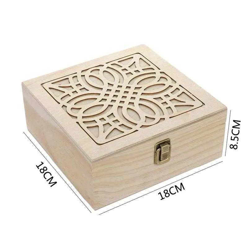 25 Slot Essential Oil Bottle Wooden Storage Box Case Display Organizer Holder Wood Perfume Aromatherapy Container 210922