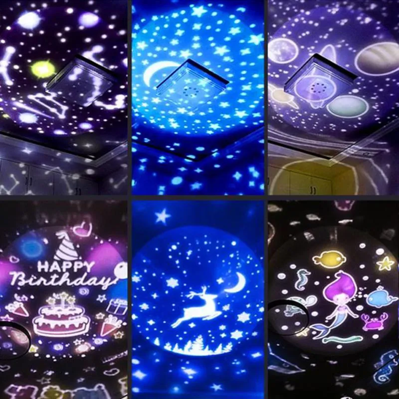 Night Lights Globe Projector Lamp Children Science Props Cool Starry Sky Projection Light Decoration For Bedroom Useful Gifts Kid330m