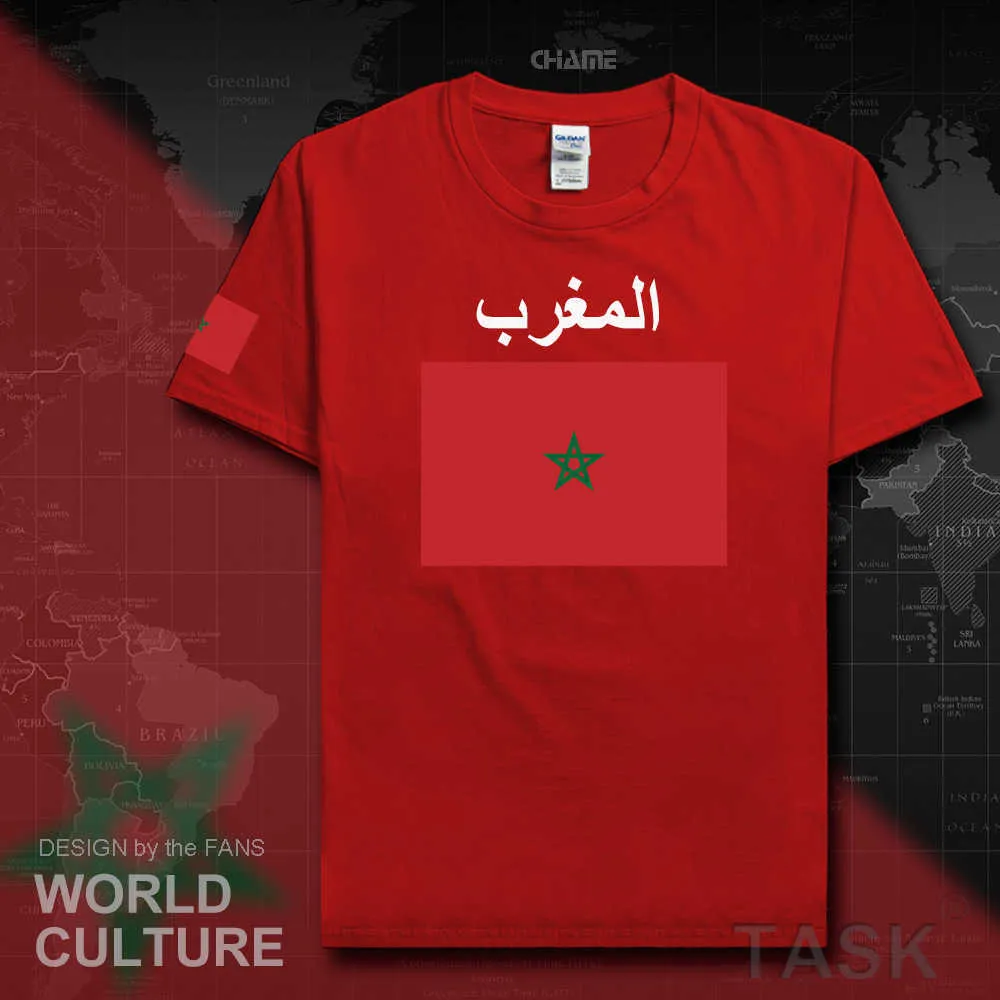 The Western Kingdom of Morocco Moroccan mens t shirts fashion nation tshirt team t-shirt sporting clothing tees country MAR X0621