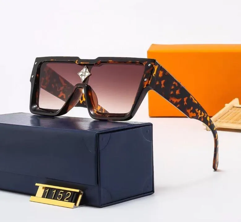 Designer Sunglasses Fashion Summer Beach Glasses Full Frame Letter Rectangle Designer for Man Woman 24 Optional High Quality3336