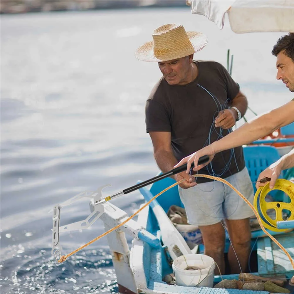 Corda da ormeggio Infila tipo U Infila gancio da barca Infila canna da pesca telescopica in fibra di carbonio Canna da pesca Mulinello da pesca Accessorie