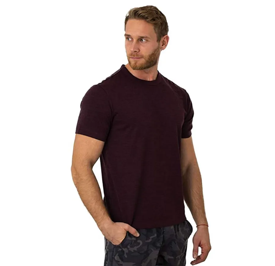 Homens Merino Lã T Camisa Base Layer Lã Tee Homens 100% Merino Lã Camisa 170gram Wicking Respirável Anti-Odor Tamanho S-XXL 210409