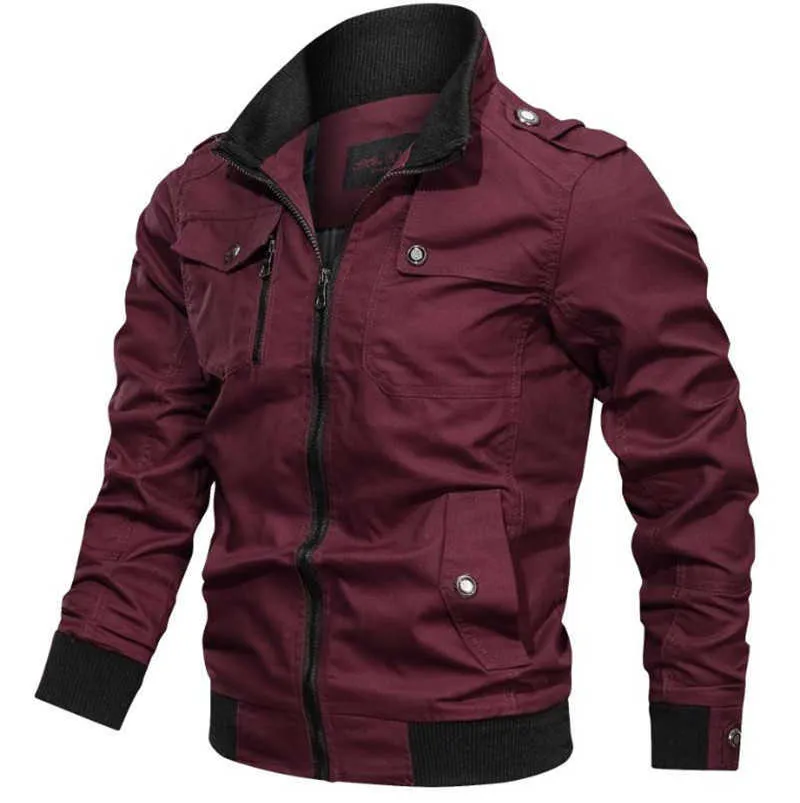 Blouson aviateur homme, veste pilote militaire printemps et automne, veste tactique zippée homme, veste moto X0621